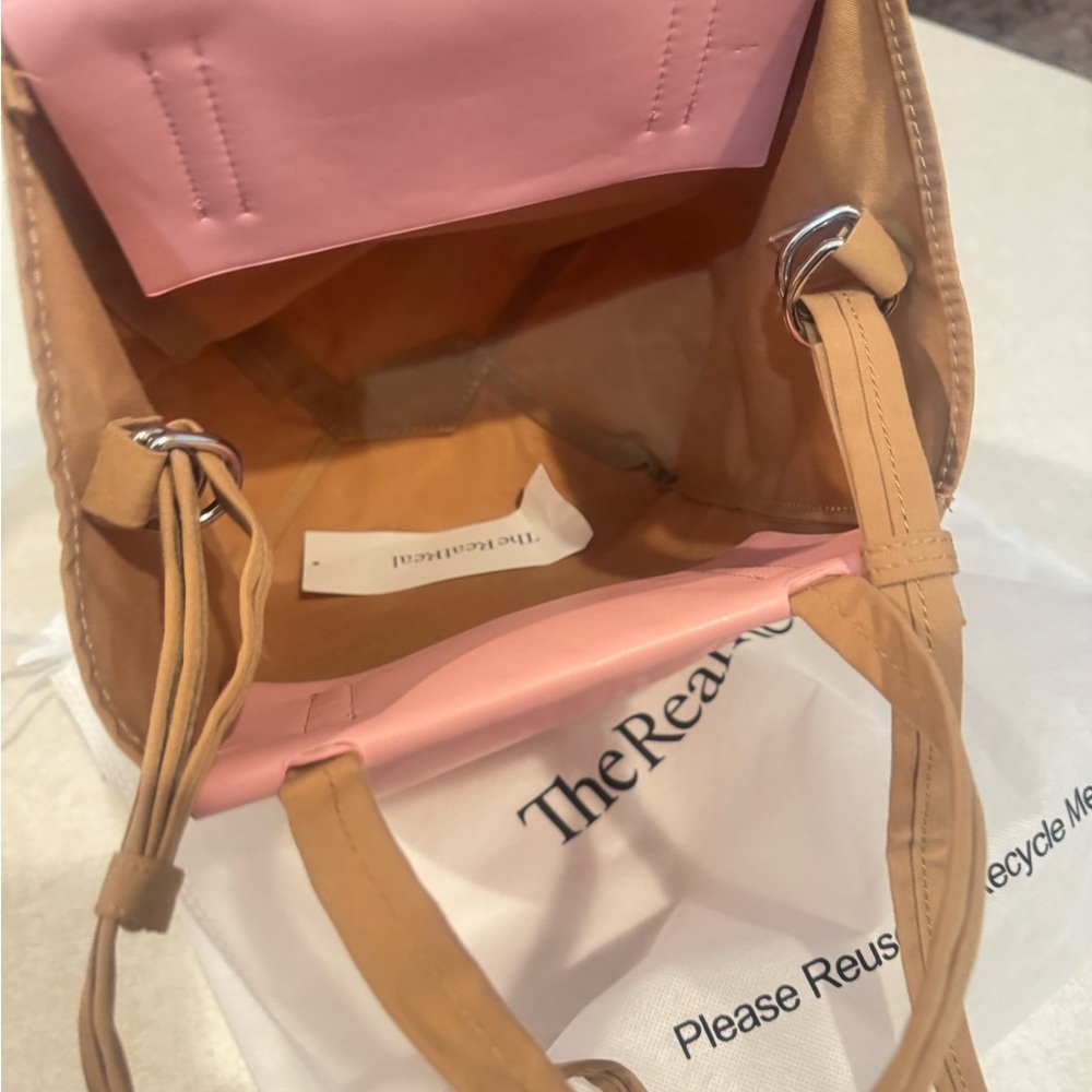Acne Studios Pink and Tan Shoulder Bag - Picture 5 of 10